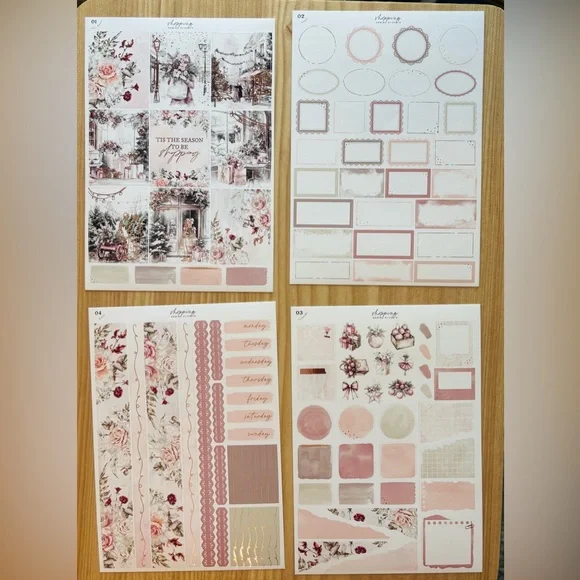 Nine four page planner Sadie’s Stickers kits - Picture 8 of 11